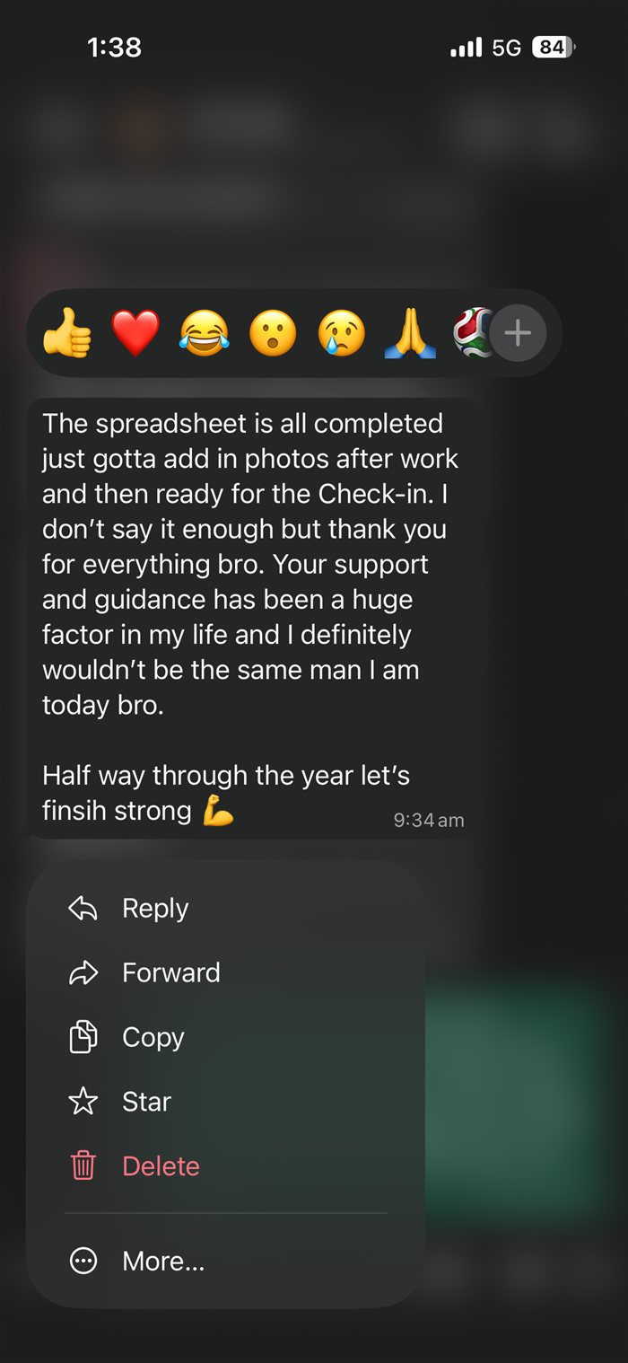 Client message