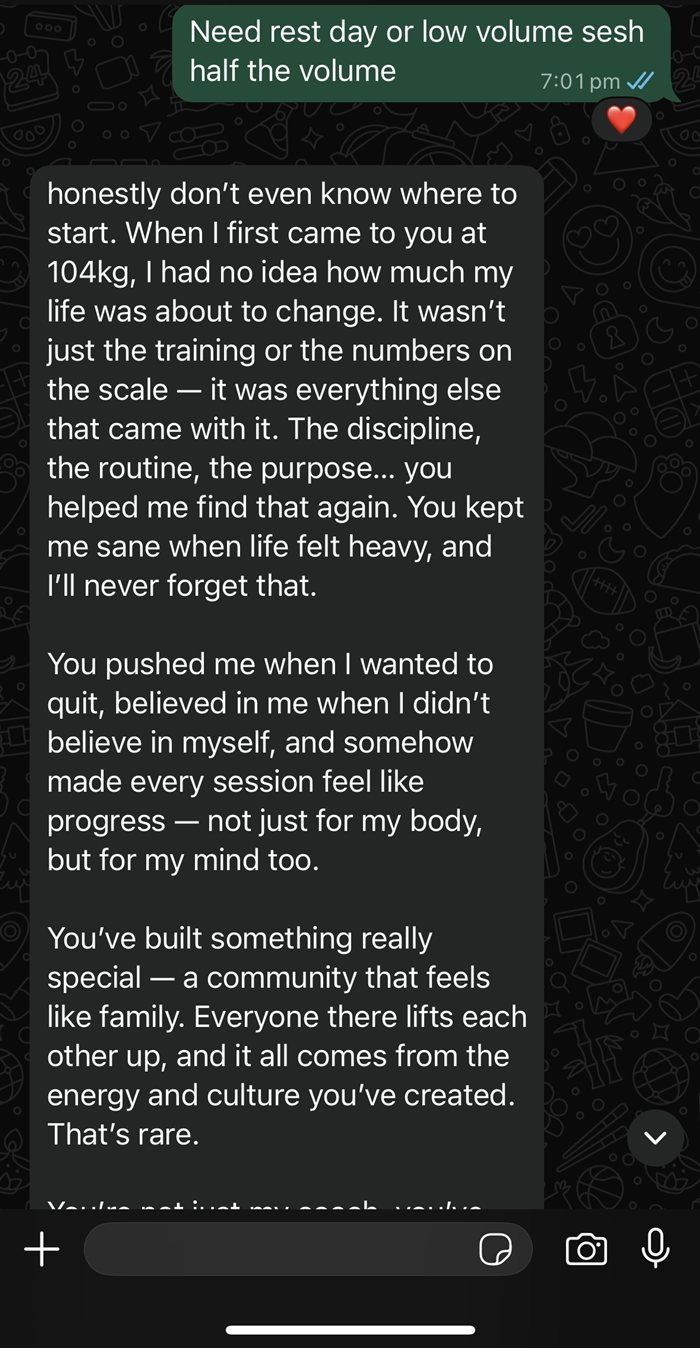 Client message
